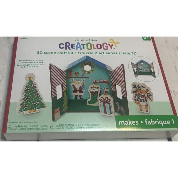 Creatology 3D Scene Craft Kit Santa's Workshop Christmas DIY Craft New - Picture 1 of 2